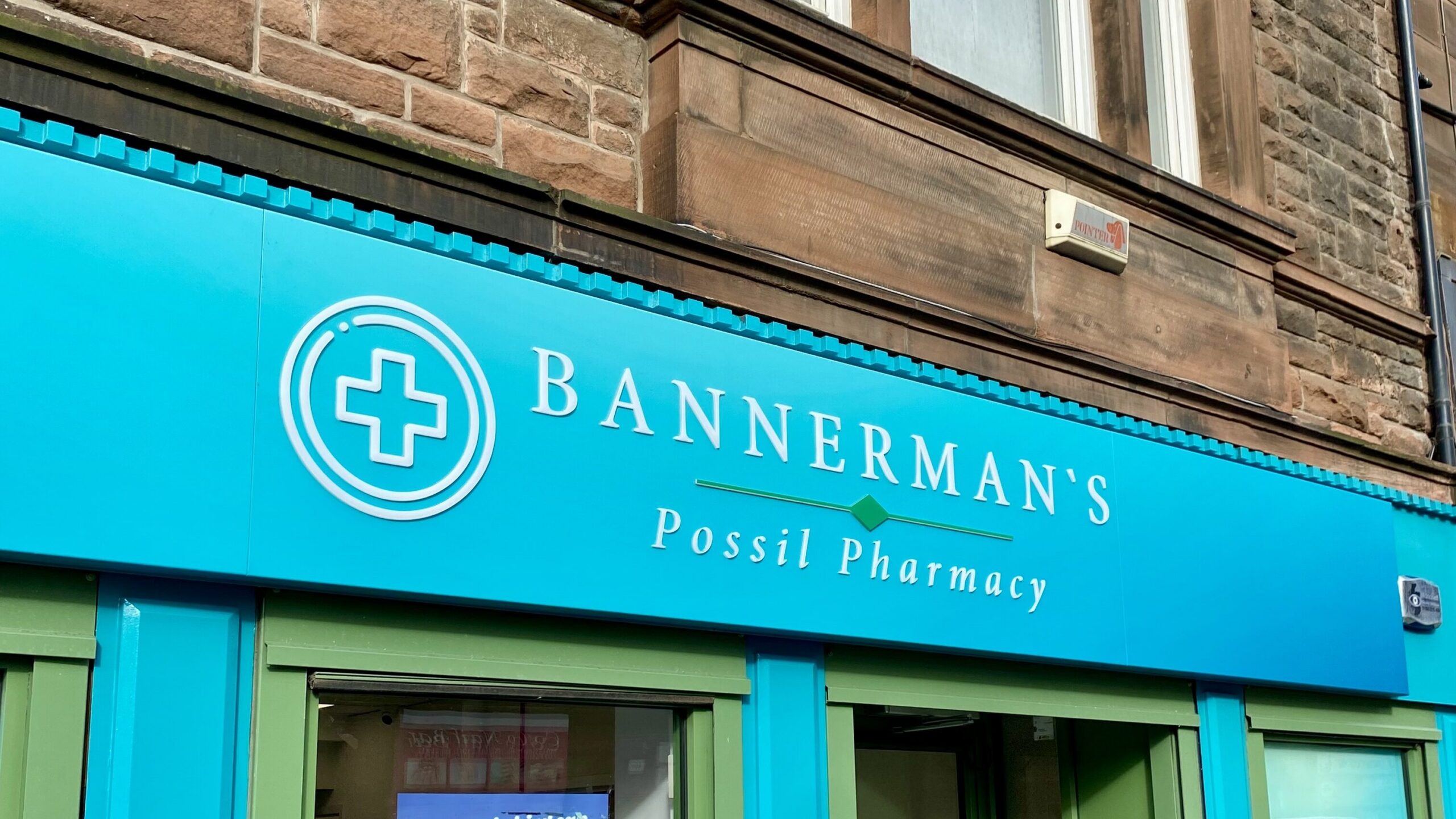 Outside view of Possil park Pharmacy