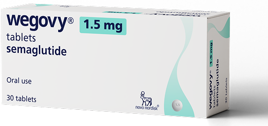 a white box of wegovy oral tablets